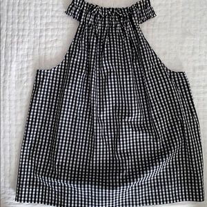 Collyn Raye black and white gingham top size L